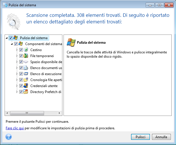 Tenere presente che Windows conserva le password fino al termine della sessione, perciò la cancellazione dell'elenco delle credenziali degli utenti di rete non verrà attivata fino al termine della