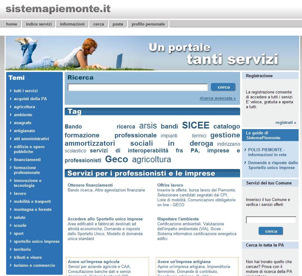 Cliccare sul pulsante Accedi al Servizio e accedere all autenticazione. Inserire username e password e cliccare su Accedi e accedere all'applicativo.