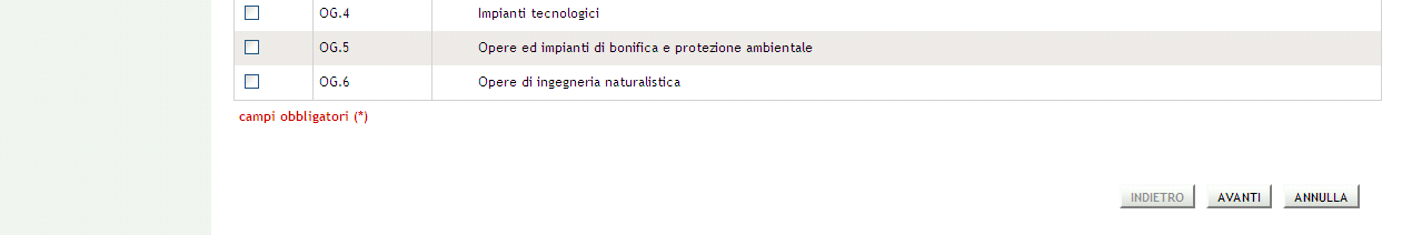 Figura 24 L'utente, tramite il menu a tendina (Figura 24), può selezionare le Categorie Merceologiche sulle quali impostare la procedura.