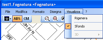 Immagine: consente di inserire un immagine raster Quotatura: utilizzare questo comando per inserire la quotatura tra due punti del disegno.