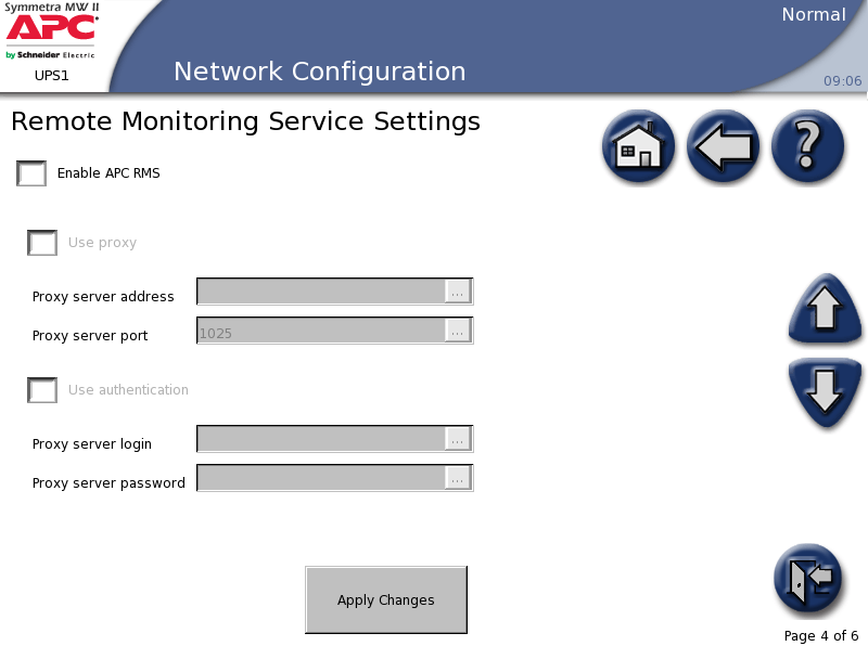 con bypass interno Configurazione 5. Configurare Remote Monitoring Service Settings (Impostazioni del servizio di monitoraggio remoto).