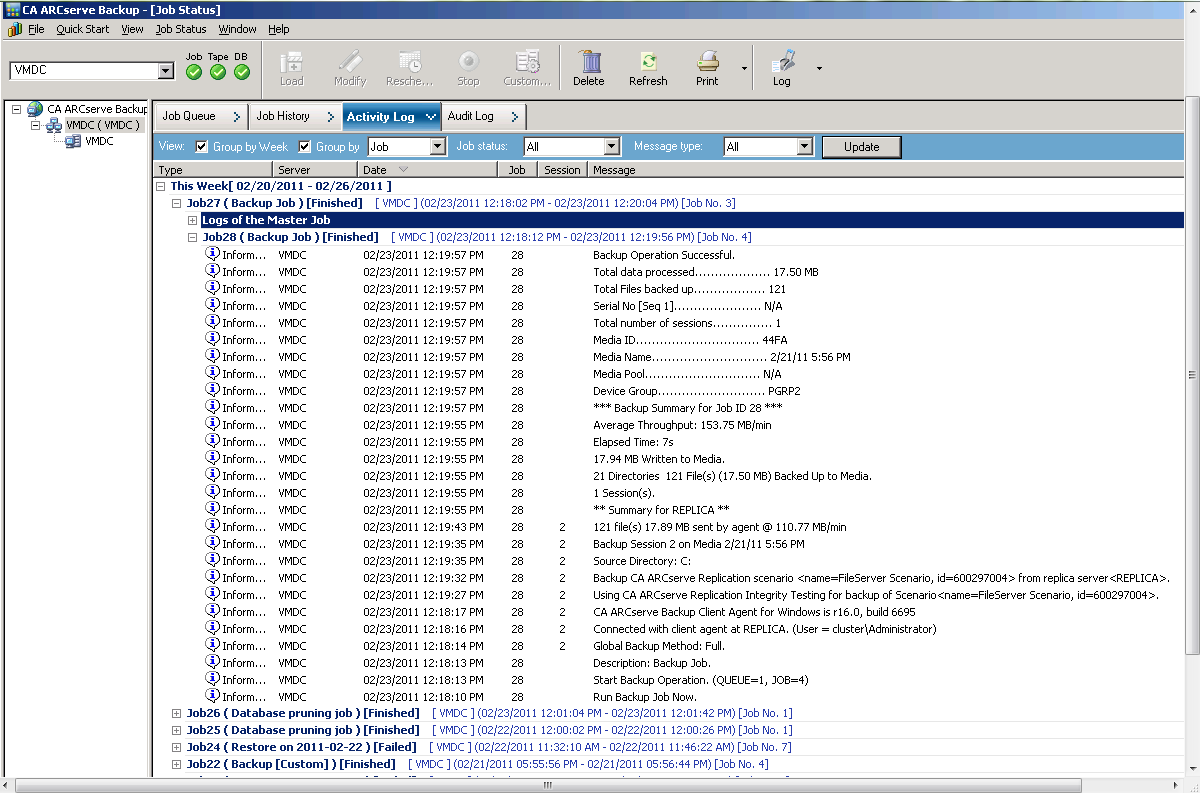 Esecuzione di uno scenario CA ARCserve Replication 3.