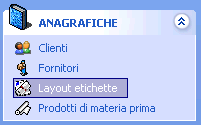 10.1.3 Layout etichette La finestra Layout etichette gestisce l anagrafica delle etichette.