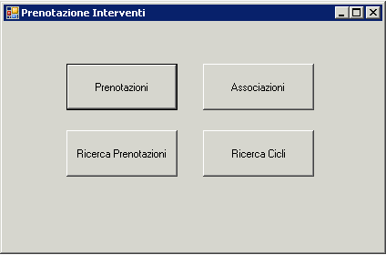 3.5 Prenotazioni Interventi 3.5.1 Prenotazioni Il pulsante Prenotazioni gestisce l anagrafica delle prenotazioni.