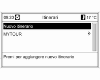 92 Navigazione Seleziona da cartina POI Selezionare un'opzione per l'input della destinazione e poi selezionare/ inserire la destinazione intermedia desiderata 3 75.