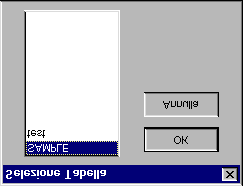 dati, leggere le informazioni relative nel Help file di Windows. 1. Selezionare " ODBC Connect " dal menù "Dbase". 2.