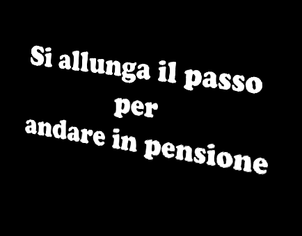 Le pensioni di vecchiaia, di