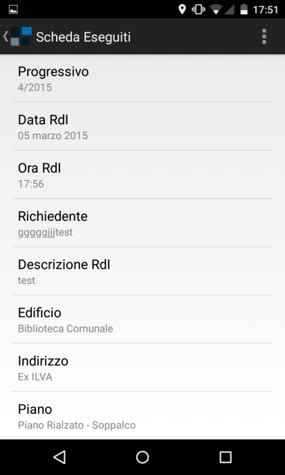 dei dati inseriti in loco su dispositivo mobile verso l applicativo web (installazione su mobile diapp