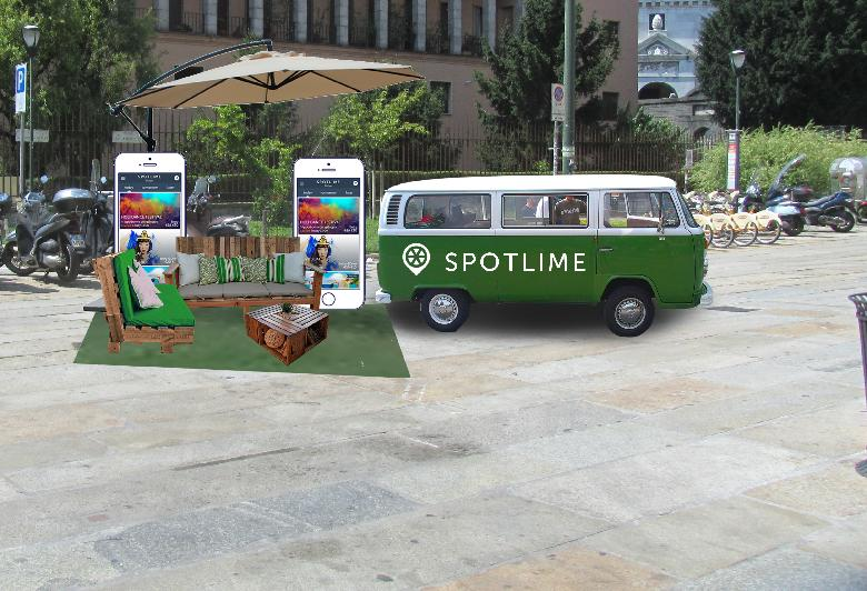 Spotlime, al via la campagna d autunno On the Road con il pulmino d epoca Milano, 17 Settembre Metti un app mobile a bordo di un pulmino Volkswagen anni Sessanta.