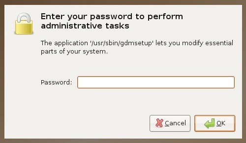 Richiede per essere eseguito i privilegi di amministratore. Questo a si che se ad esempio eseguiamo l'installazione sotto Ubuntu ci verrà richiesta la password dell'utente root.