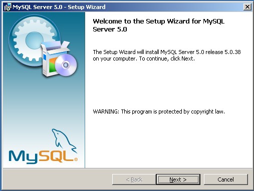 1.2 Installazione MySql Sotto ambiente Windows MySql è disponibile come installatore eseguibile all'indirizzo http://dev.mysql.com/downloads/.