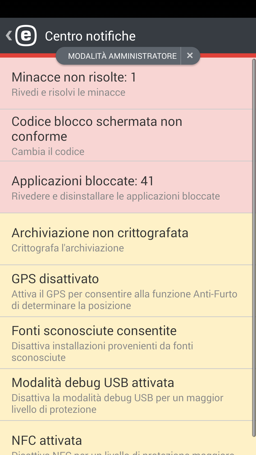 10.2 Criterio impostazioni dispositivo La Protezione dispositivo include anche il Criterio impostazioni dispositivo (precedentemente parte della funzionalità Controllo di protezione) che offre