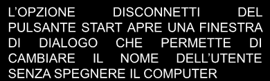 La disconnessione È NECESSARIO CHIUDERE CORRETTAMENTE IL SISTEMA OPERATIVO PER MANTENERE