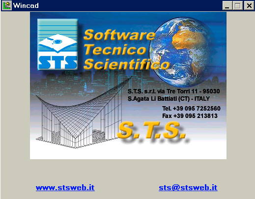 3) Da un qualsiasi programma STS con il comando Avvia WinCAD.