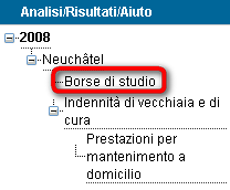 A sinistra della pagina, apparirà/anno il Cantone/i Cantoni di propria competenza.