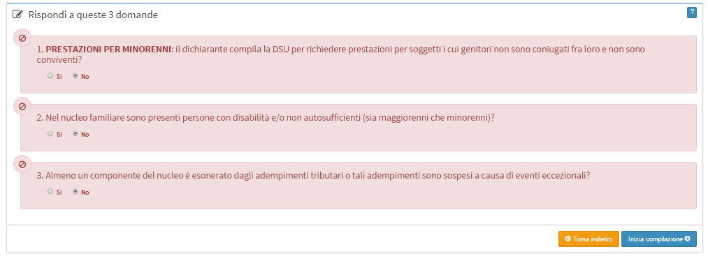 27 Figura 17 DSU Integrale Prestazioni di interesse - Informazioni su Servizi altre prestazioni di interesse Secondo le opzioni indicate dall utente il sistema presenterà una pagina nella quale l