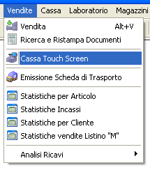 E-Shop : Cassa Touch Screen Il programma offre la possibilità di effettuare vendite con un interfaccia accattivante, di semplice utilizzo e pensata per un utilizzo Touch Screen.