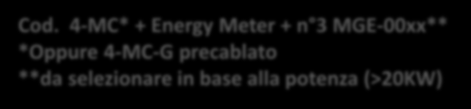 Lettura contatori UTF con Trasformatori Amperometrici >20KW Cod.