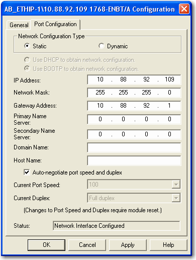 Installare un modulo di comunicazione EtherNet/IP 1768 Capitolo 2 Se il server DHCP o BOOTP di Rockwell Automation è utilizzato in una sottorete con uplink in cui è presente un server DHCP aziendale,