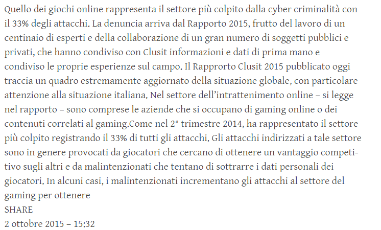 Lo Scommettitore Gioco online, il settore più colpito