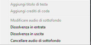 a comparsa. La barra colorata e il file audio si accorciano ai fotogrammi precedenti. Quando si accorcia un file audio, come nell esempio precedente, essenzialmente il file audio viene tagliato.