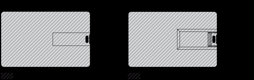 Biz Color Card Chiave USB in materiale plastico, caratterizzata dalla forma tipica della carta di credito, spessore ultrasottile grazie al chip COB.