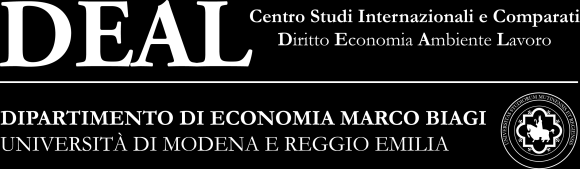 Centro Studi Internazionali e Comparati DEAL COMMISSIONE DI CERTIFICAZIONE Viale Berengario n. 51-41121 Modena (Italy) Tel. 059.2056742/5 Fax 059.2056743 Sito www.certificazione.unimore.