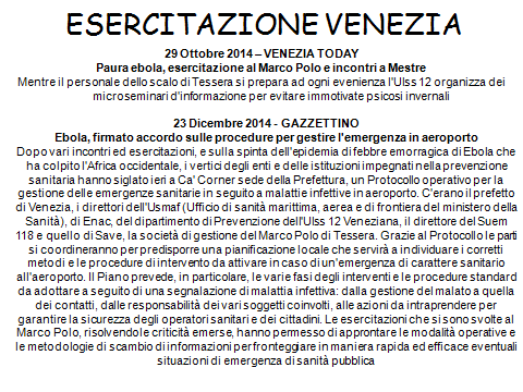 per migliorare operatività ESERCITAZIONI! - a Veezia 4 ov.