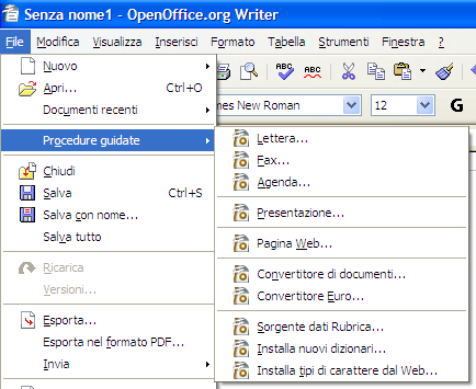 Creare un modello Per creare un modello usando una procedura guidata: 1) Dal menu principale scegliete File > Procedure guidate > tipo di modello richiesto (Figura 3).