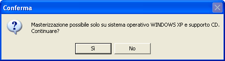 111 Summa Archiviare.Net Fig. 1 - Masterizzazione Cliccando sull'icona "Masterizza CD" si aprirà la seguente finestra: Fig.