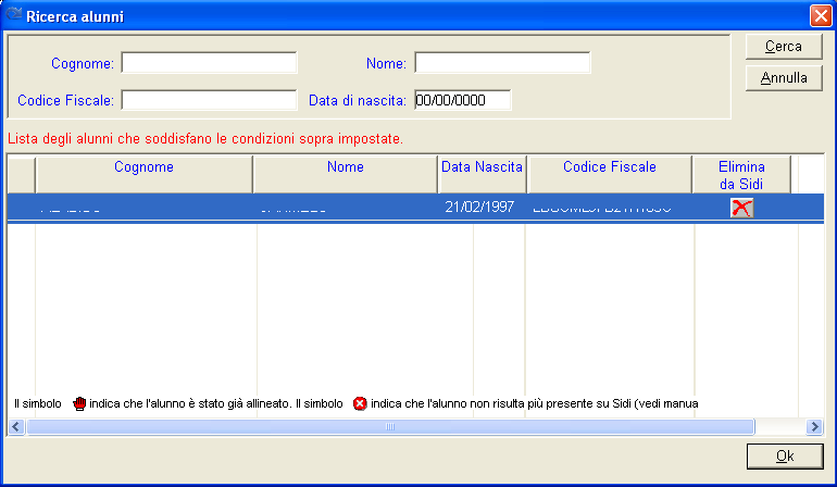 Allineamento manuale dati anagrafici Come nelle versioni precedenti è naturalmente possibile operare l allineamento manuale dei dati anagrafici.