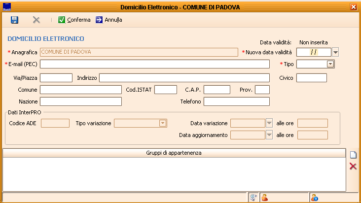 PEC ( IN USCITA ) Le funzionalità di Invio PEC servono per automatizzare la trasmissione di documentazione digitale tra la pubblica amministrazioni ed il cittadino / Impresa, e garantirne al tempo