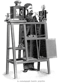 6 storia del cinema d animazione Figura 8: cinématographe Era accettato convenzionalmente che fosse Louis Lumière il primo a concettualizzare tale idea, ed entrambi i Lumière brevettarono l