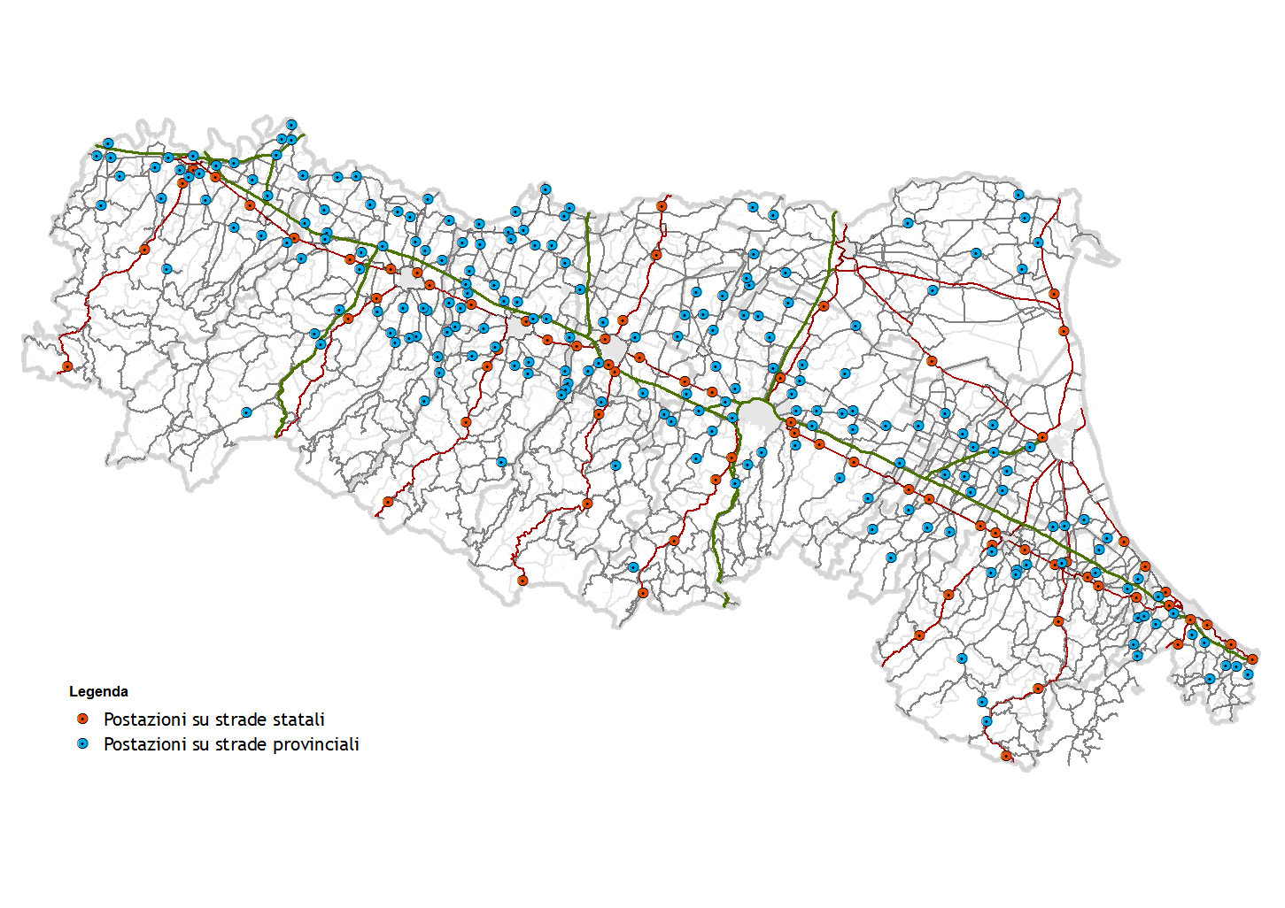 FLUSSI DI TRAFFICO STATO DELLE POSTAZIONI Tabella 50 Postazioni installate Numero postazioni installate 281 (dati riferiti al 10 aprile 2015) (265 underground - 16 aboveground) In esercizio 249 88,6