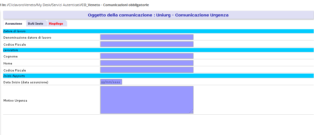 6 UNIURG (telematico) E il modulo informatico mediante il quale tutti i datori di lavoro pubblici e privati, di qualsiasi settore, ad eccezione delle agenzie per il lavoro relativamente ai rapporti