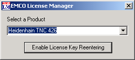 Installazione del Software Finestra interrogazione immissione di licenza EMCO License Manager Immissione licenza Dopo l'installazione effettuata di un prodotto di software EMCO appare durante l'avvio