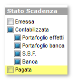 CODICE PAGAMENTO Nelle procedure di emissione, incasso, contabilizzazione e registrazione insoluti è stato aggiunto il filtro per codice pagamento.