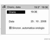 102 Strumenti e comandi Impostazioni del sistema Le impostazioni sono accessibili mediante il menu Impostazioni.