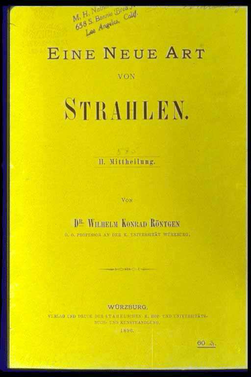 Raggi X introduzione Scoperti nel 1895 da W. Röntgen mentre faceva esperimenti con i tubi catodici.