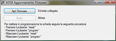 9. AGGIORNAMENTO FIRMWARE Con il software viene dato in dotazione l'utility che permette l'aggiornamento del firmware della scheda.