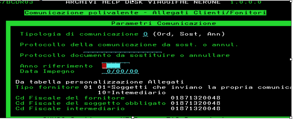 Si precisa che a seconda di come è stata compilata la videata 6 all altezza del campo Tipo di impegno alla Trasmissione e Codice Fiscale Intermediario si configurano 3 separate casistiche: a)