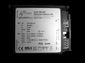 EBL - DRIVER CC 300-350MA - FIXED- / LUCE FISSA Constant Current Power Unit active PFC - high PF value very high efficiency - extreme reliability LVD standards compliance: EN61347-1, EN61347-2-13,