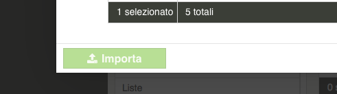 I contatti dovranno essere assegnati ad una Lista, selezionandola dall elenco. Sarà possibile assegnare i contatti anche ad un Gruppo, a propria discrezione.