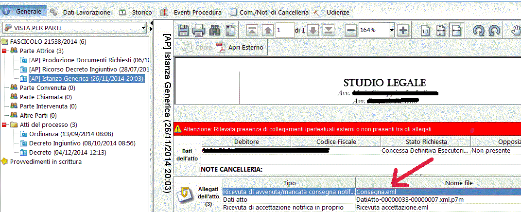 dati identificativi relativi alle ricevute sono inseriti nel file DatiAtto.xml di cui all articolo 12, comma 1, lettera e).