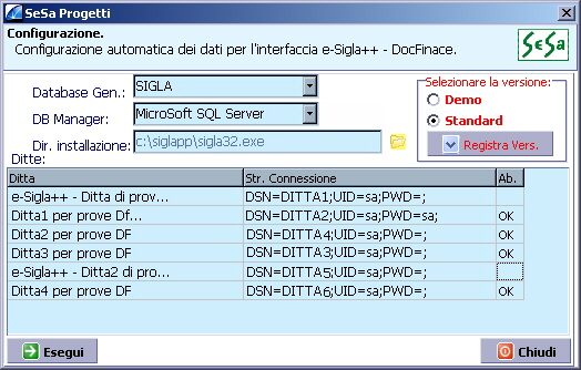 Interfaccia - DocFinance Manuale utente Installazione interfaccia.