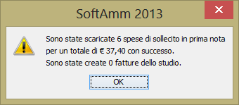 Indicare per ogni condomino il codice fiscale o la partita iva: Al termine dell operazione il programma indicherà il numero di fatture emesse e le spese di sollecito inserite in prima nota.