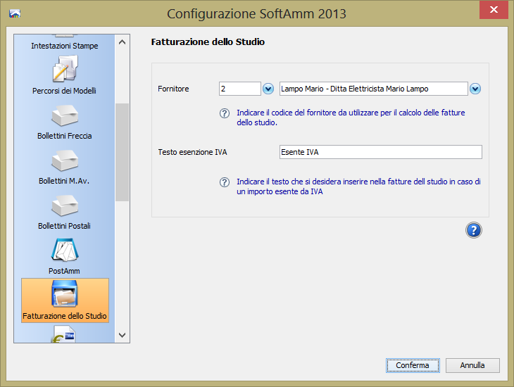 NOVITA Fatture dello studio: emissione, stampa, registrazione Prima di procedere con l emissione di una fattura, è necessario configurare correttamente il programma impostando i dati del soggetto che