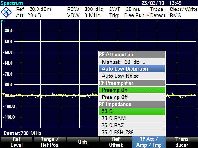 Per cominciare Utilizzo di un preamplificatore (opzione R&S FSC-B22) 4.