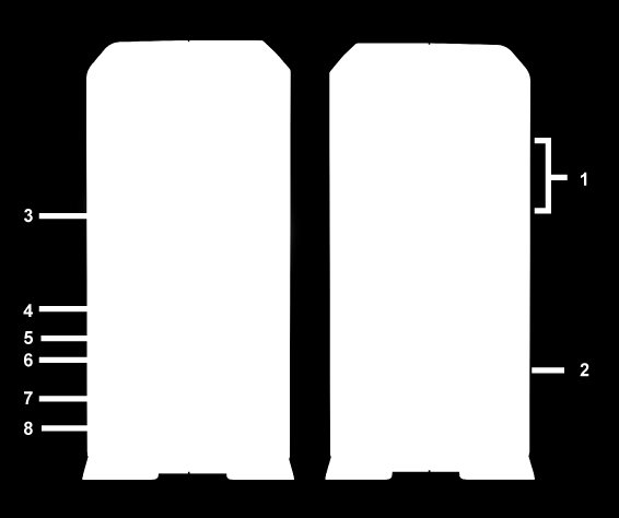 Panoramica su Synology DiskStation N. Nome Posizione Descrizione 1) Indicatori LED Pannello anteriore Il LED è usato per mostrare lo stato del disco interno e del sistema.