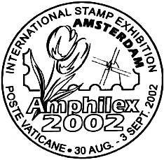 Comunicato 20/02 della Manifestazione Filatelica AMPHILEX 2002 (30 agosto 3 settembre 2002) In occasione della Manifestazione Filatelica AMPHILEX 2002, che si terrà ad Amsterdam dal 30 agosto al 3